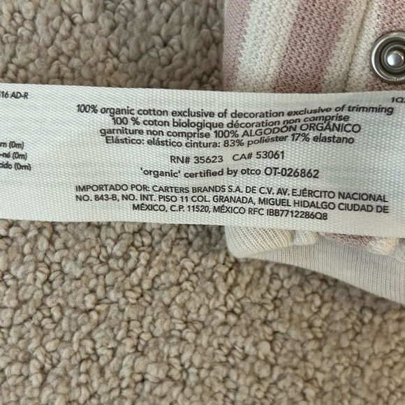 Little Planet by Carter’s Newborn Girl Striped Romper - Picture 4 of 4